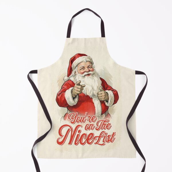 Item preview, Vintage Christmas Santa You're on the Nice List designed and sold by KAI-Studio.
