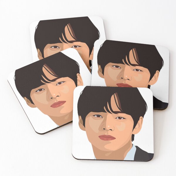 Item preview, V Taehyun of BTS in a stunning vector digital portrait designed and sold by Aome22.
