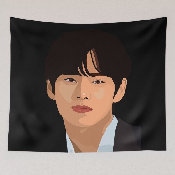 Item preview, V Taehyun of BTS in a stunning vector digital portrait designed and sold by Aome22.