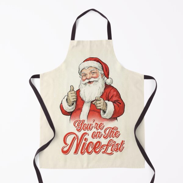 Item preview, Vintage Christmas Santa You're on the Nice List designed and sold by KAI-Studio.