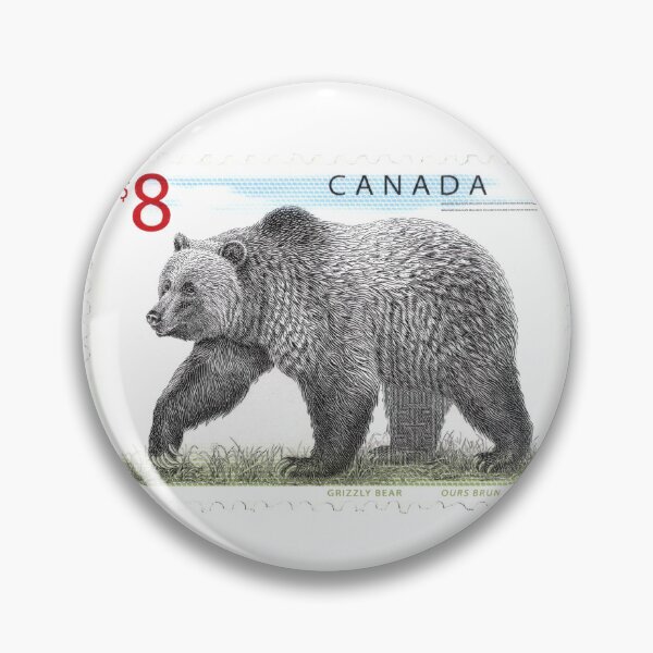 Item preview, Canadian Canada Grizzly Bear Postage Stamp designed and sold by red-amber65.
