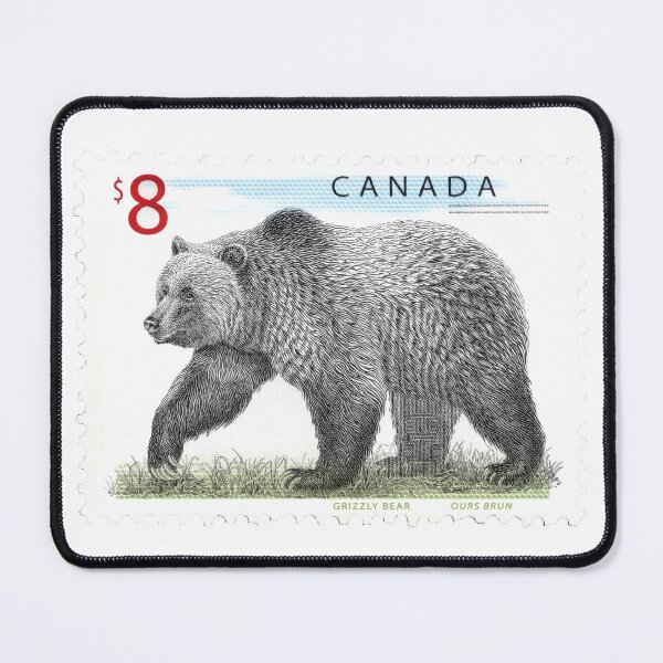 Item preview, Canadian Canada Grizzly Bear Postage Stamp designed and sold by red-amber65.