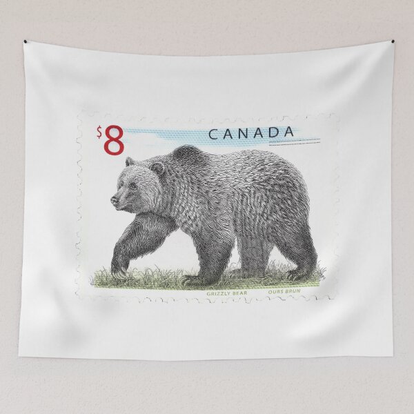 Item preview, Canadian Canada Grizzly Bear Postage Stamp designed and sold by red-amber65.