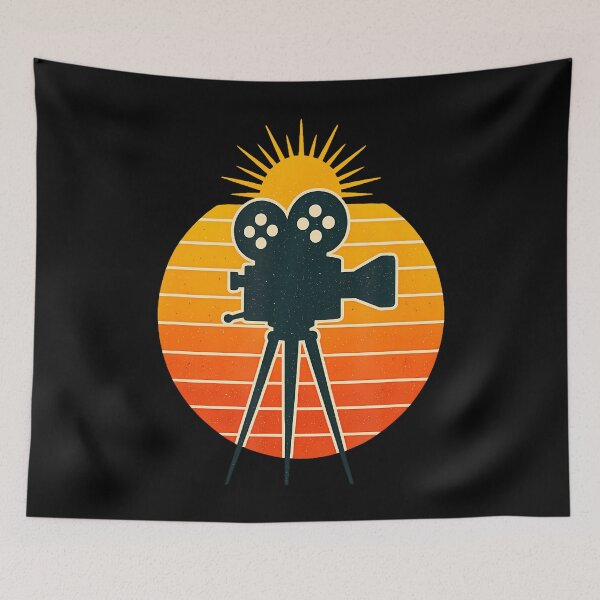 Item preview, Retro Movie Camera Vintage Film Art Cinephile Style designed and sold by TamaraIrma.