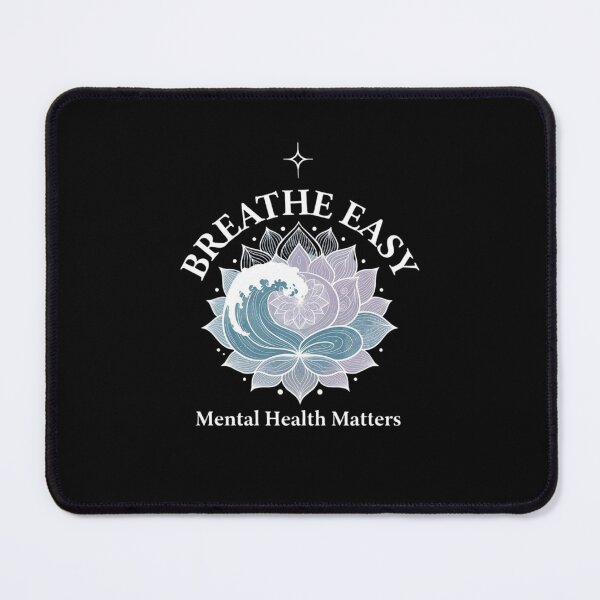 Item preview, Breathe Easy Mental Health Tee – Wellness Warrior Edition designed and sold by EcoArtTees.
