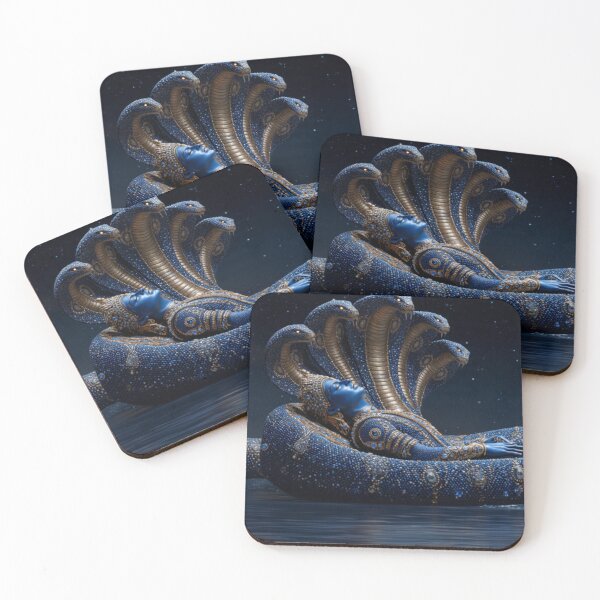 Item preview, VISHNU RESTING ON COSMIC SERPENT designed and sold by Artespirit.