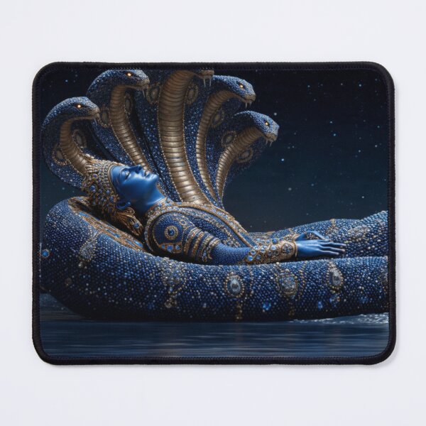 Item preview, VISHNU RESTING ON COSMIC SERPENT designed and sold by Artespirit.