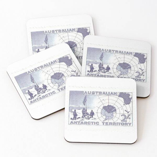 Item preview, Australia Antarctic Territory Vintage Postage Stamp designed and sold by red-amber65.