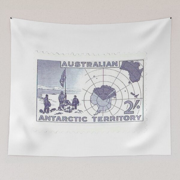 Item preview, Australia Antarctic Territory Vintage Postage Stamp designed and sold by red-amber65.