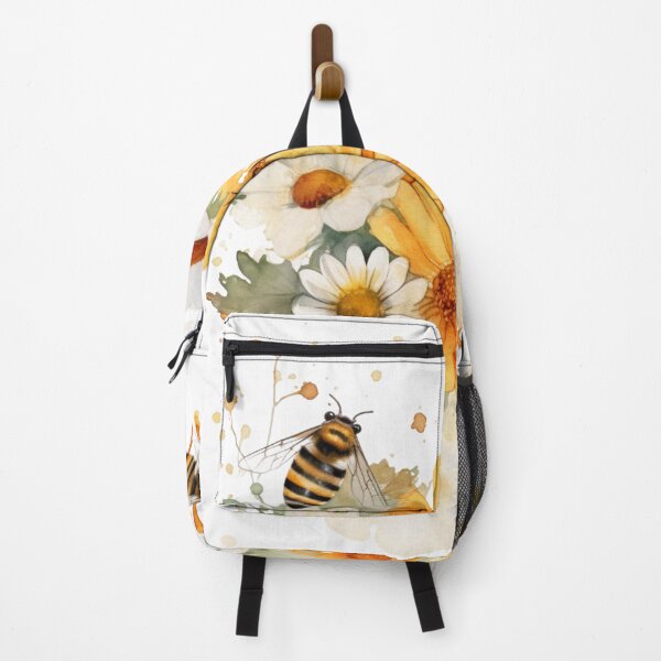 Item preview, Watercolor Bees and Golden Daisies 01 designed and sold by CharlieDesings.