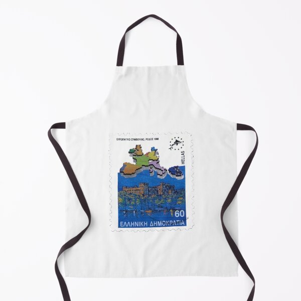 Item preview, Greek Map Greece Skyline Postage Stamp designed and sold by red-amber65.