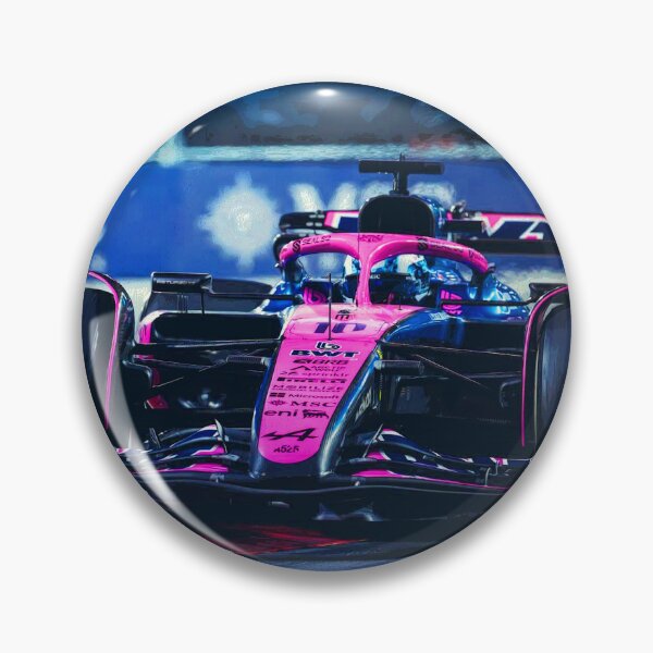 Item preview, Pierre Gasly racing his 2025 F1 car during the Las Vegas Grand Prix abstract designed and sold by Rodissimus1984.