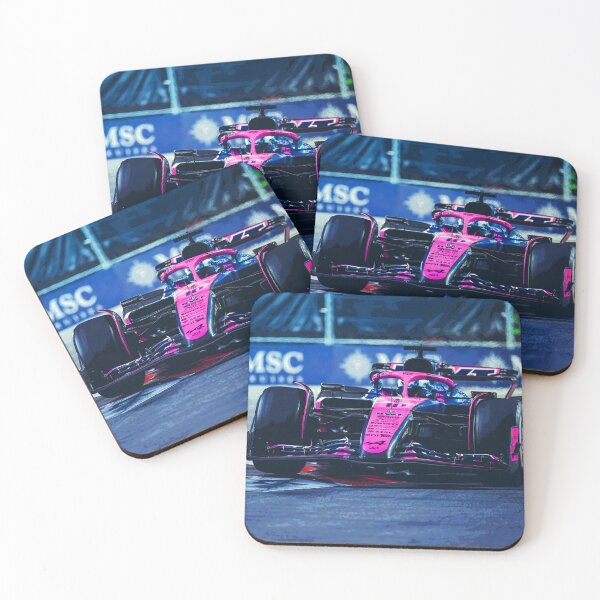 Item preview, Pierre Gasly racing his 2025 F1 car during the Las Vegas Grand Prix abstract designed and sold by Rodissimus1984.