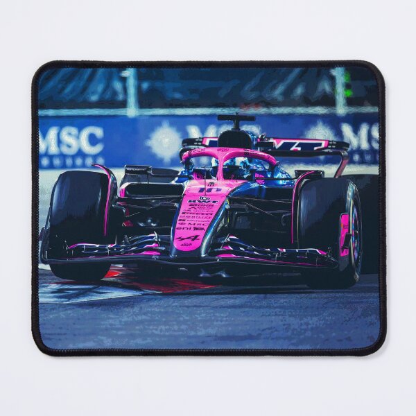 Item preview, Pierre Gasly racing his 2025 F1 car during the Las Vegas Grand Prix abstract designed and sold by Rodissimus1984.