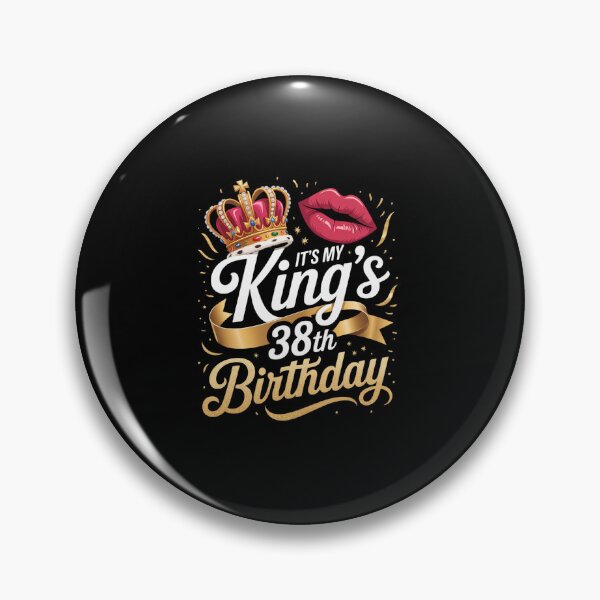 Item preview, Womens It's My King's 38th Birthday Gold Crown For 38 Years Old Man  designed and sold by TijanaARTSt88.