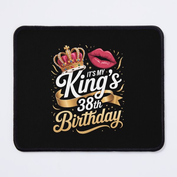 Item preview, Womens It's My King's 38th Birthday Gold Crown For 38 Years Old Man  designed and sold by TijanaARTSt88.