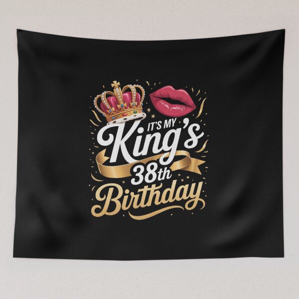 Item preview, Womens It's My King's 38th Birthday Gold Crown For 38 Years Old Man  designed and sold by TijanaARTSt88.