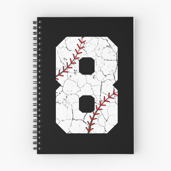 Item preview, Baseball Birthday 8 Distressed Number with Red Stitches designed and sold by JRRTs.