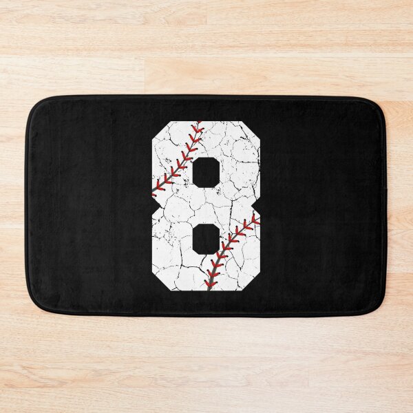 Item preview, Baseball Birthday 8 Distressed Number with Red Stitches designed and sold by JRRTs.