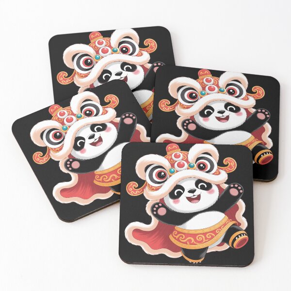 Item preview, Chinese Lunar New Year Lion Dance Cute Panda China Culture  designed and sold by KotexTemu.