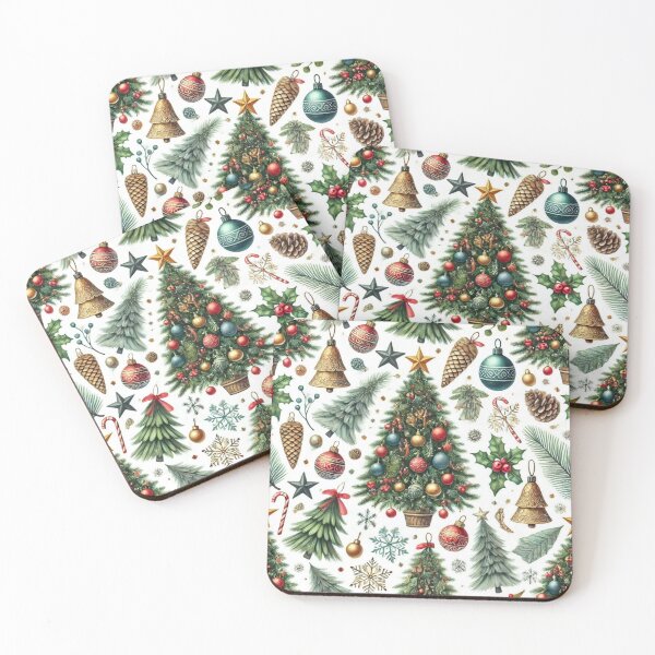 Item preview, Christmas Tree & Holiday Decor – Festive Winter Pattern designed and sold by denip.