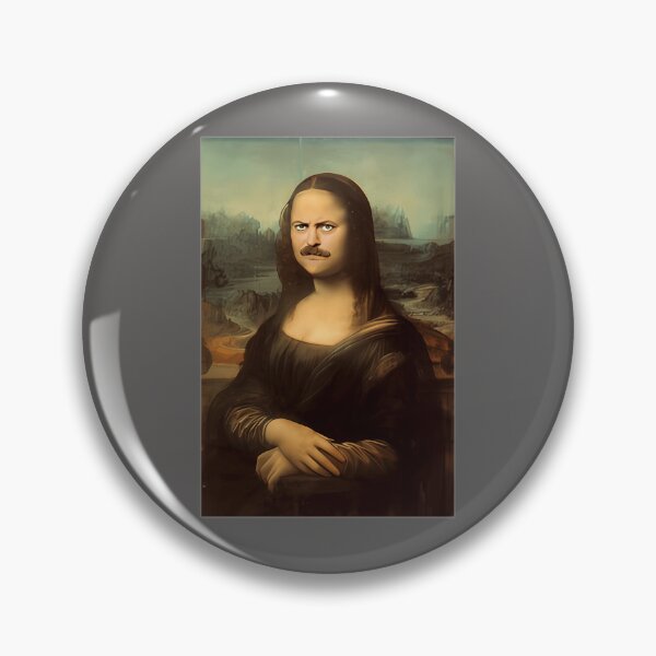 Item preview, RON-SWANSON-MONA-LISA designed and sold by LulaDelasgarza.
