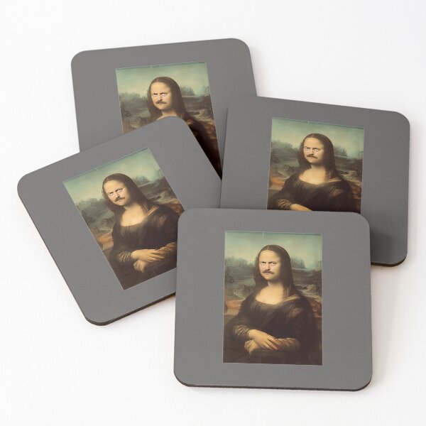 Item preview, RON-SWANSON-MONA-LISA designed and sold by LulaDelasgarza.
