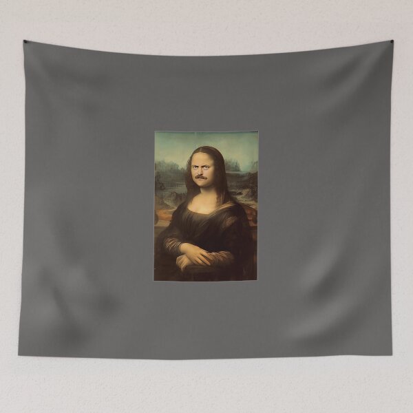 Item preview, RON-SWANSON-MONA-LISA designed and sold by LulaDelasgarza.