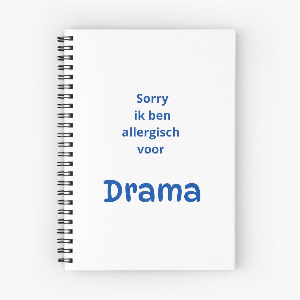 Item preview, Sorry ik ben allergisch voor drama (blauw) designed and sold by Tanlyco.