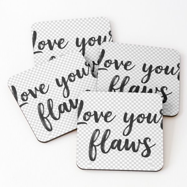 Item preview, Love Your Flaws" - Ironic Fake PNG Background Art designed and sold by KayaVisuals.