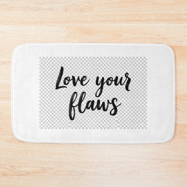 Item preview, Love Your Flaws" - Ironic Fake PNG Background Art designed and sold by KayaVisuals.