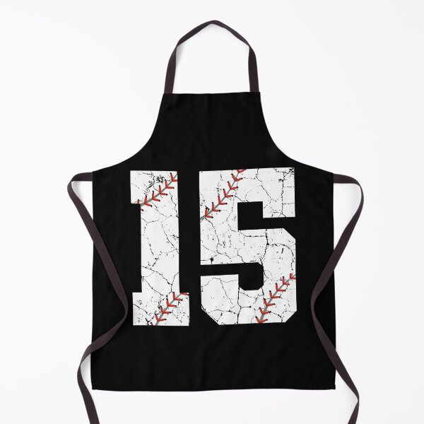 Item preview, Baseball Birthday 15 Distressed Number with Red Stitches designed and sold by JRRTs.