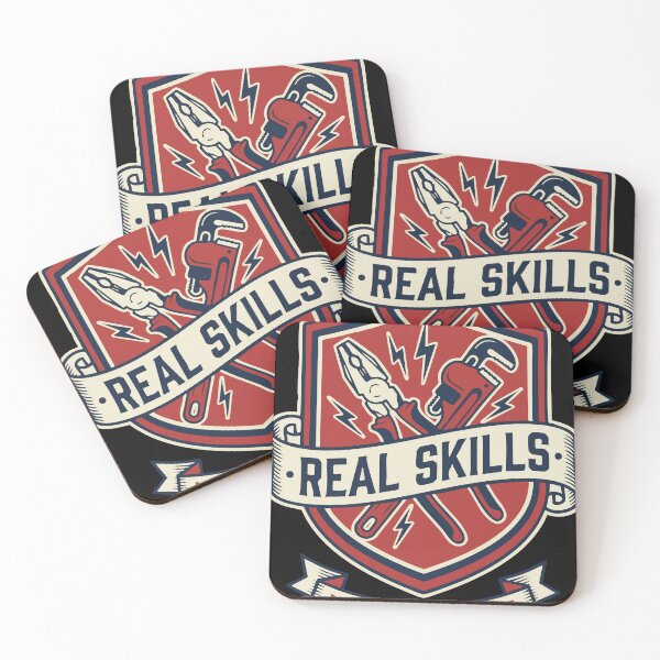 Item preview, Real Skills No Student Debt - Vintage Electrician Trade School Workwear designed and sold by BambaKchula.
