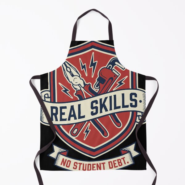 Item preview, Real Skills No Student Debt - Vintage Electrician Trade School Workwear designed and sold by BambaKchula.
