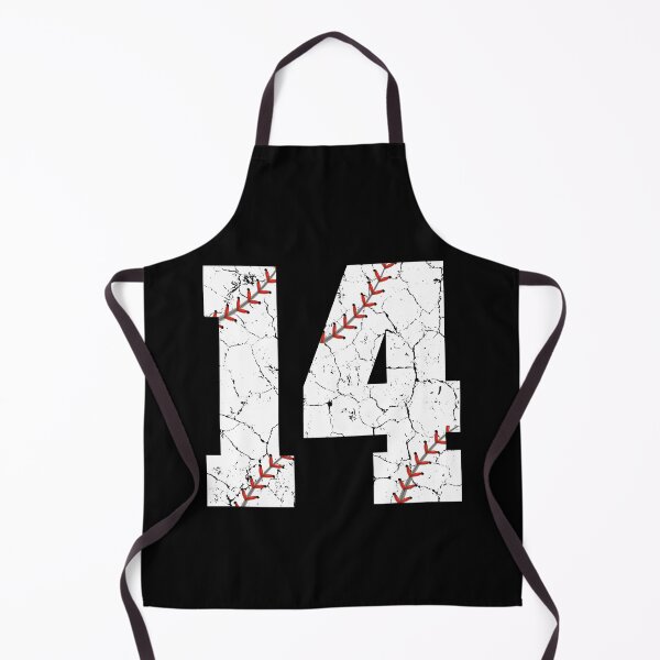 Item preview, Baseball Birthday 14 Distressed Number with Red Stitches designed and sold by JRRTs.