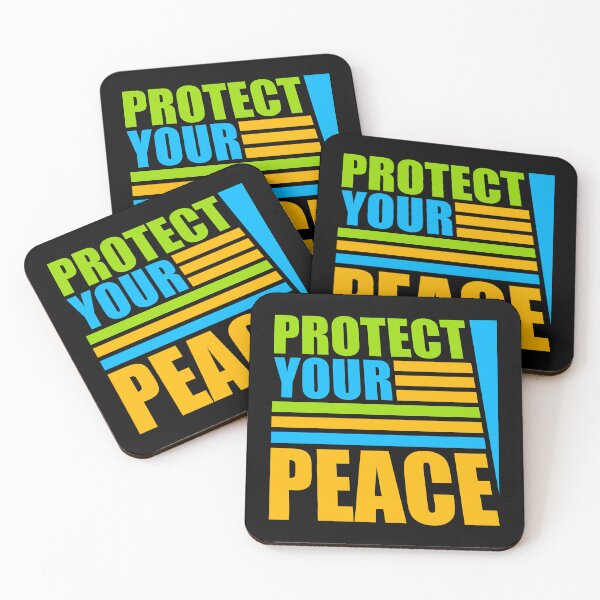 Item preview, Protect Your Peace Mental Health Wellness Mindfulness Self Care Boundary designed and sold by shirt-o-mat.