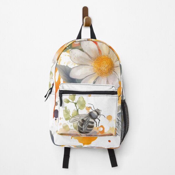 Item preview, Watercolor Bees and Golden Daisies 03 designed and sold by CharlieDesings.