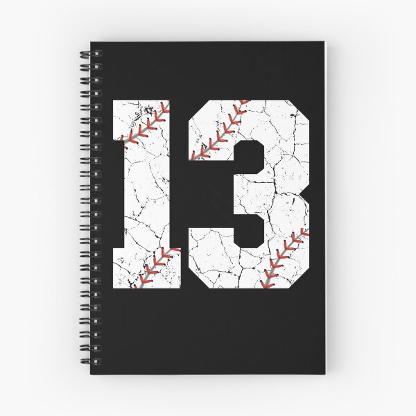Item preview, Baseball Birthday 13 Distressed Number with Red Stitches designed and sold by JRRTs.