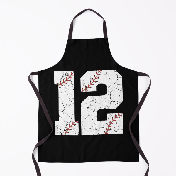 Item preview, Baseball Birthday 12 Distressed Number with Red Stitches designed and sold by JRRTs.