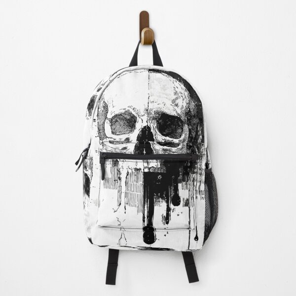 Item preview, Dripping Half-Tone Skull Dark Grunge Art designed and sold by Shoot-The-Moon.