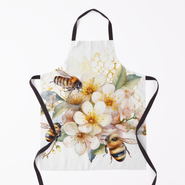 Item preview, Watercolor Bees and Golden Daisies 04 designed and sold by CharlieDesings.