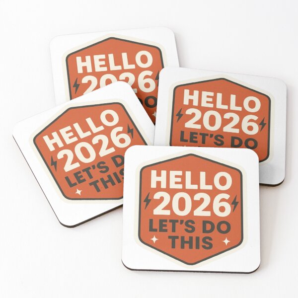 Item preview, Hello 2026 Let’s Do This Sticker – Motivational Badge Design designed and sold by Gurjeetpixelart.