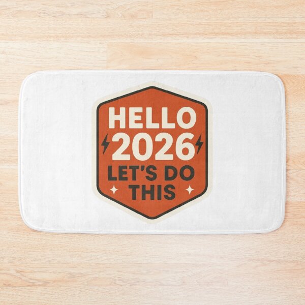 Item preview, Hello 2026 Let’s Do This Sticker – Motivational Badge Design designed and sold by Gurjeetpixelart.