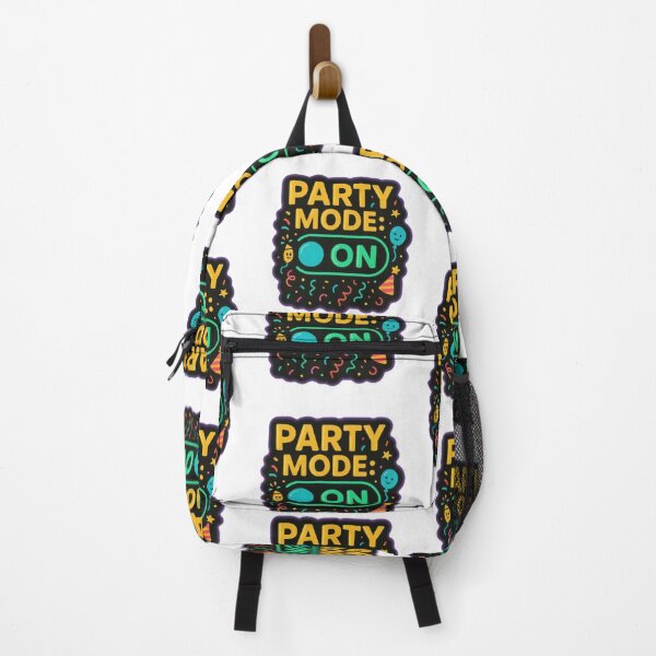 Item preview, Party Mode ON Sticker – Neon Toggle Switch Celebration Design designed and sold by Gurjeetpixelart.