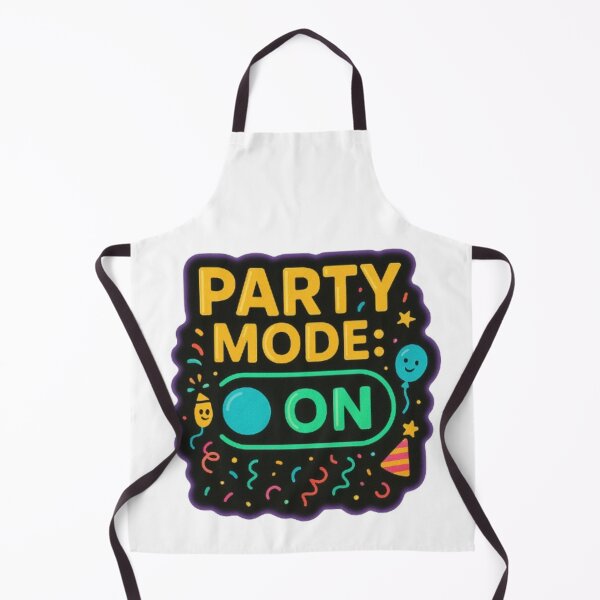 Item preview, Party Mode ON Sticker – Neon Toggle Switch Celebration Design designed and sold by Gurjeetpixelart.