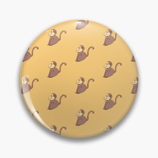Item preview, Simple Cute Monkey Doodle Seamless Pattern - Pastel Peach Safari Print designed and sold by NgernPhanLan.