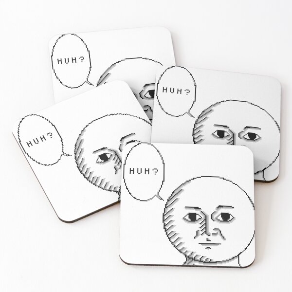 Item preview, Confused Pixel Face Meme – “Huh?” Retro 8-Bit Reaction Art designed and sold by Melivo-Pixel.