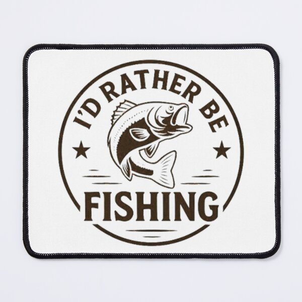 Item preview, I'd Rather Be Fishing Vintage Bass Design designed and sold by H2Texts.
