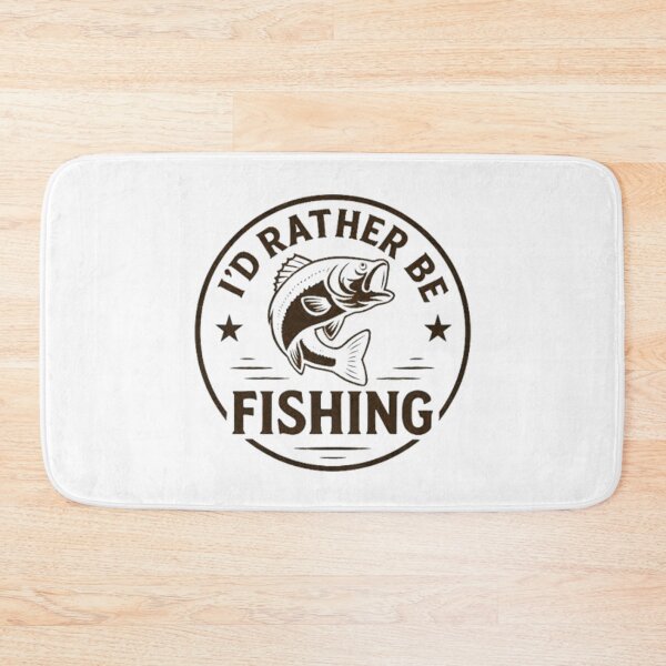 Item preview, I'd Rather Be Fishing Vintage Bass Design designed and sold by H2Texts.