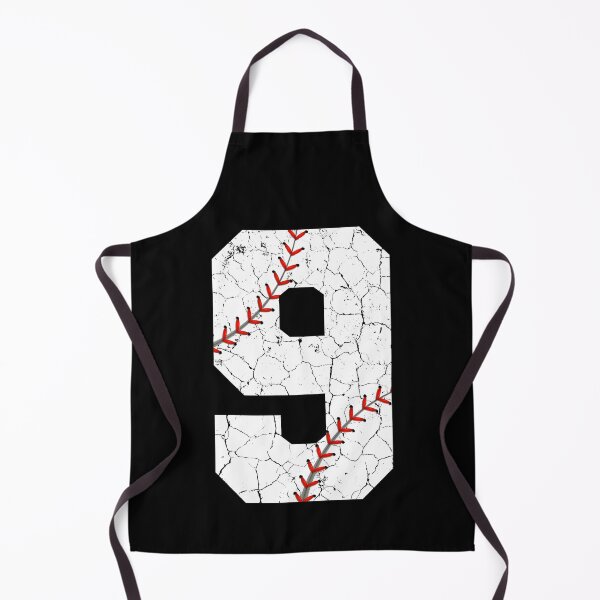 Item preview, Baseball Birthday 9 Distressed Number with Red Stitches designed and sold by JRRTs.